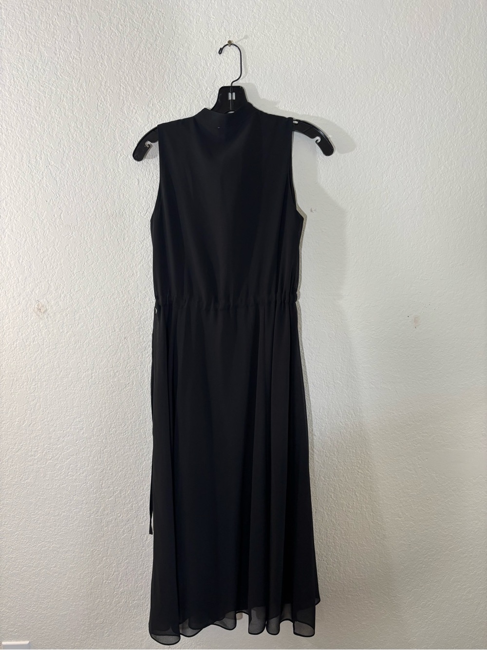 NWT Anne Klein Black Sleeveless Midi Dress with V-Neck Size XS Extra Small - Picture 8 of 11